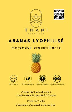 THANI - Ananas Lyophilisée en morceaux