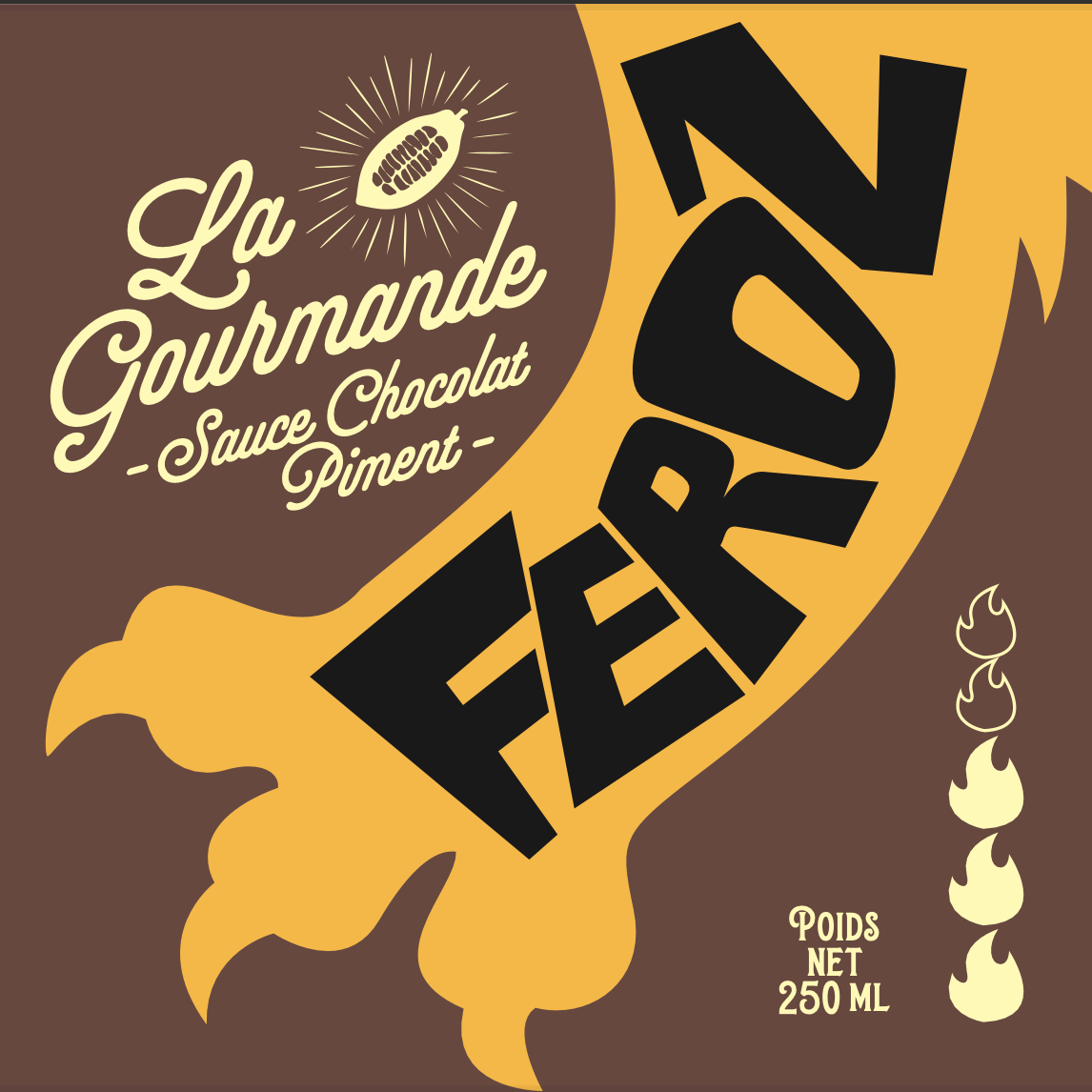 FEROZ - La Gourmande, Sauce chocolat piment