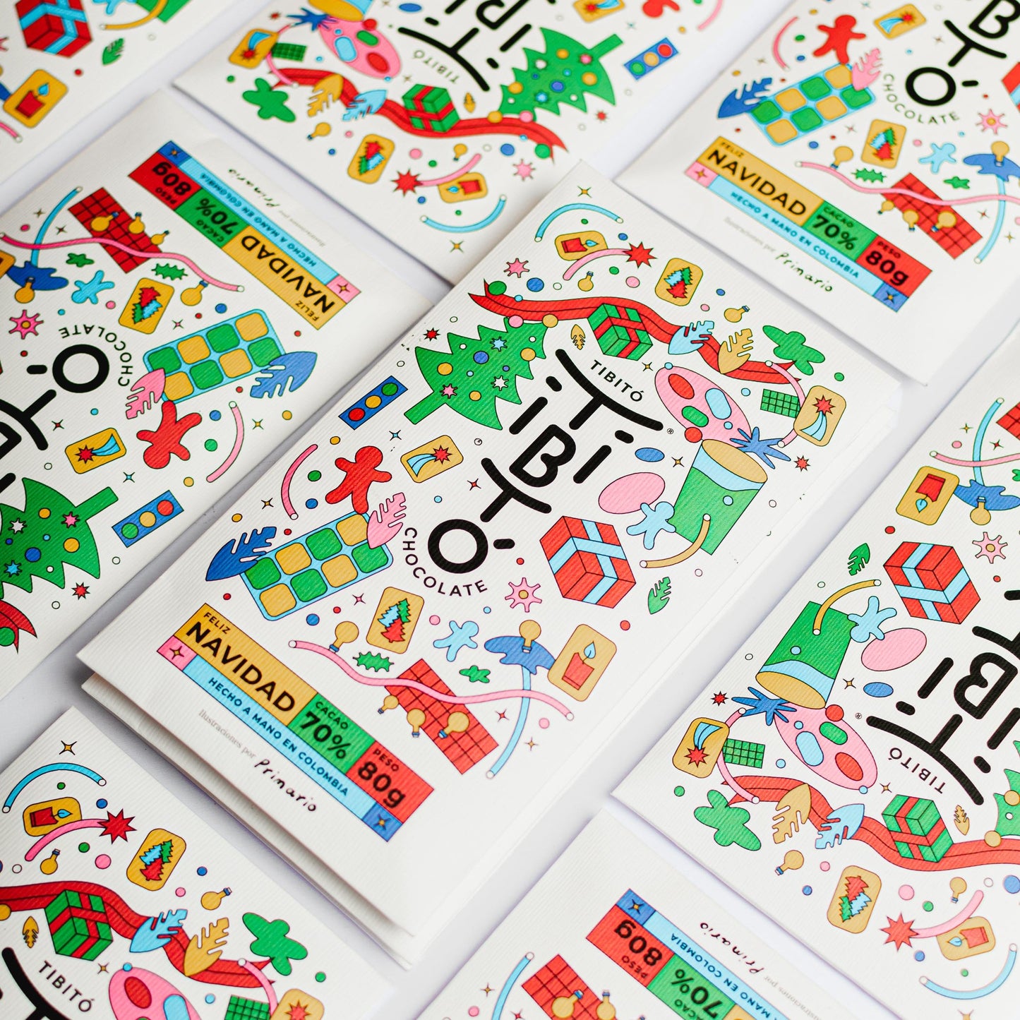 Tibitó Edition Limitée de Noël - Tablette 70% cacao avec épices 80g