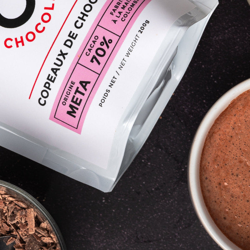 Tibitó Meta - Chocolate à boire en copeaux 70% cacao 200g
