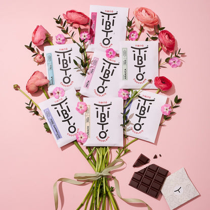 Bouquet de 7 tablettes chocolat TIBITÓ (7*40g)