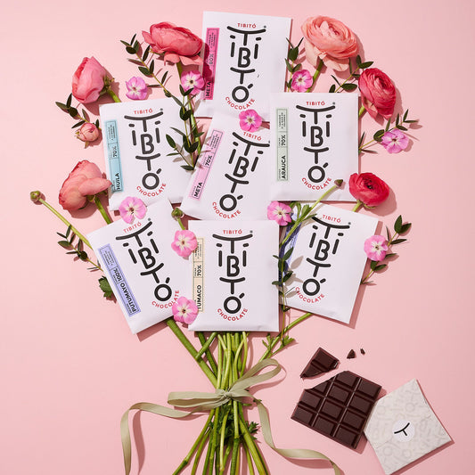 Bouquet de 7 tablettes chocolat TIBITÓ (7*40g)