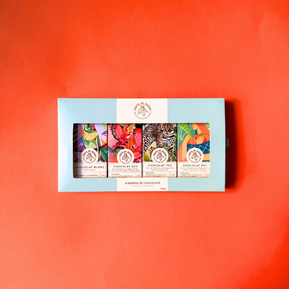 FRUTO DE CACAO COFFRET 4 tablettes de chocolat (4 x 30g)