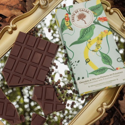 Coffret Cadeau Fruto de Cacao - 4 mini tablettes de chocolat