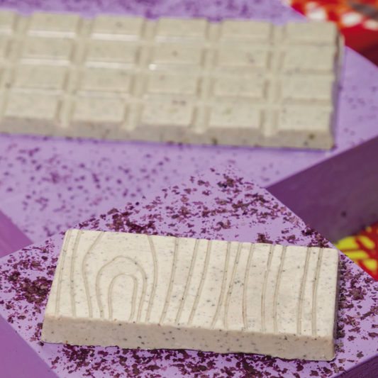FRUTO DE CACAO Tablette Chocolat Blanc à l'Açaï