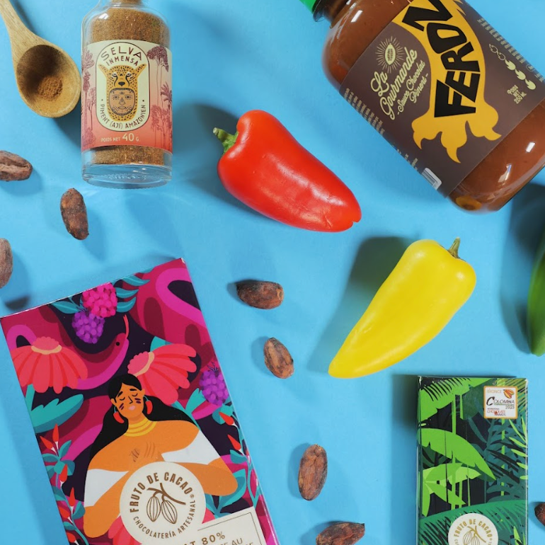 CACAO FRUTO Mini 70% cocoa chocolate bar with Yuquitania pepper 30g 