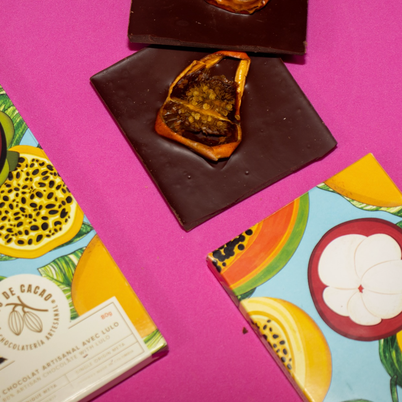 FRUTO DE CACAO Tablette de chocolat 80% cacao avec lulo