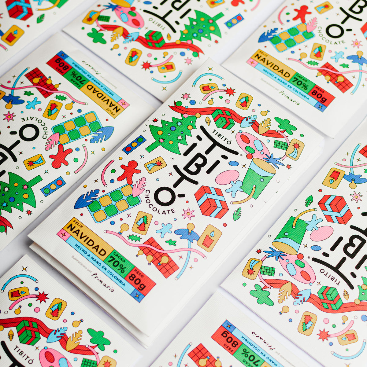 Tibitó Tablette de chocolat aux épices Noel 7à% cacao 80g