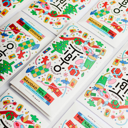 Tibitó Tablette de chocolat aux épices Noel 7à% cacao 80g