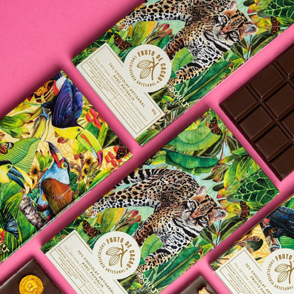FRUTO DE CACAO Tablette de chocolat 70% Cacao aux Fruits Exotiques