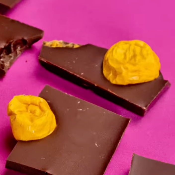 FRUTO DE CACAO 70% cocoa chocolate bar with physalis 80g 