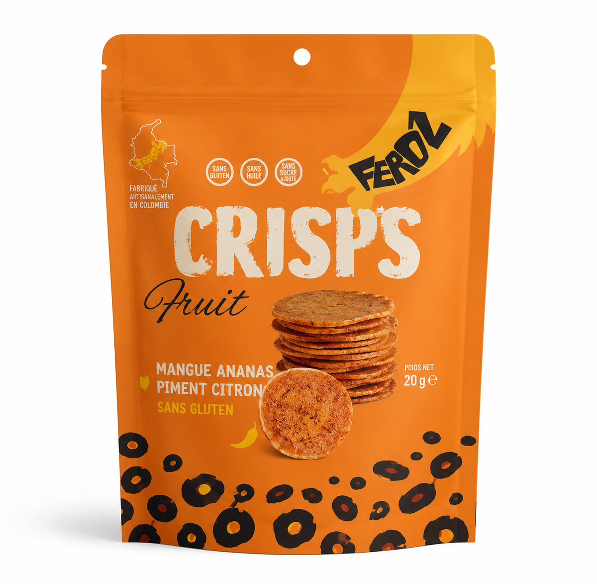 Feroz Crisps Mangue, Ananas, Piment, Citron