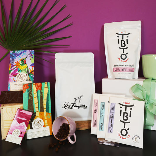 La Fragua Café en grains (sac de 340g) - Tibito Copeaux de chocolat 70% Cacao