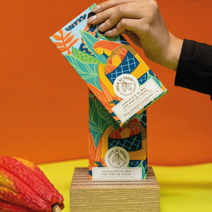FRUTO DE CACAO Tablette 80% Cacao au Grué de Cacao
