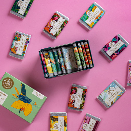 Coffret Bijoux FRUTO DE CACAO - 20 mini tablettes - 10 saveurs colombiens