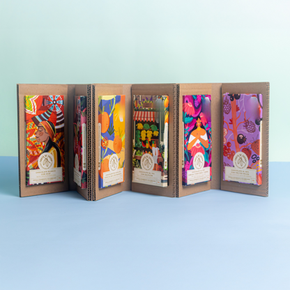 Livre de tablettes de chocolat aux fruits et aux épices  FRUTO DE CACAO 6 x 70g