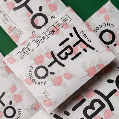 TIBITÓ - Tablette 70% cacao au Café 40g