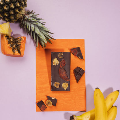 FRUTO DE CACAO Tablette de chocolat 70% Cacao aux Fruits Exotiques