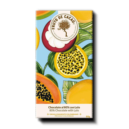 FRUTO DE CACAO Tablette de chocolat 80% cacao avec lulo