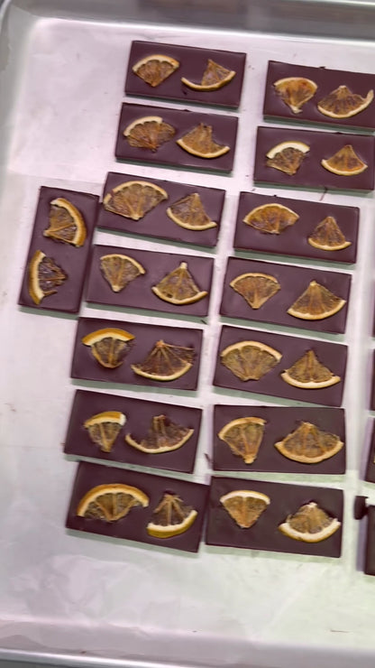 FRUTO DE CACAO Tablette 60% Cacao au Lait de Coco avec Orange