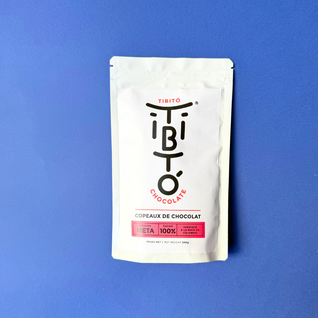 Tibitó Meta - chocolat à boire en copeaux 100% cacao 200g